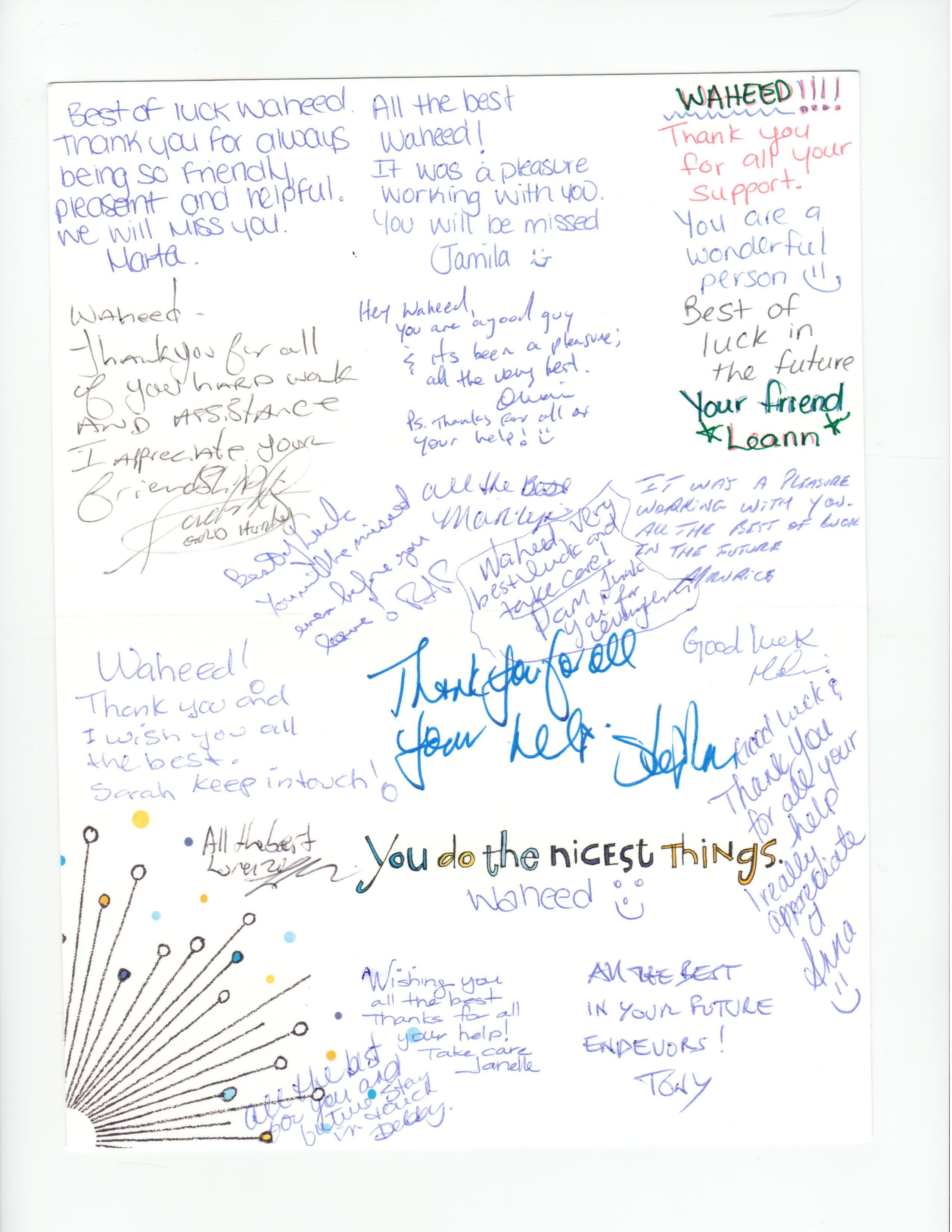 Thanks from G4S Executives - At Contract End